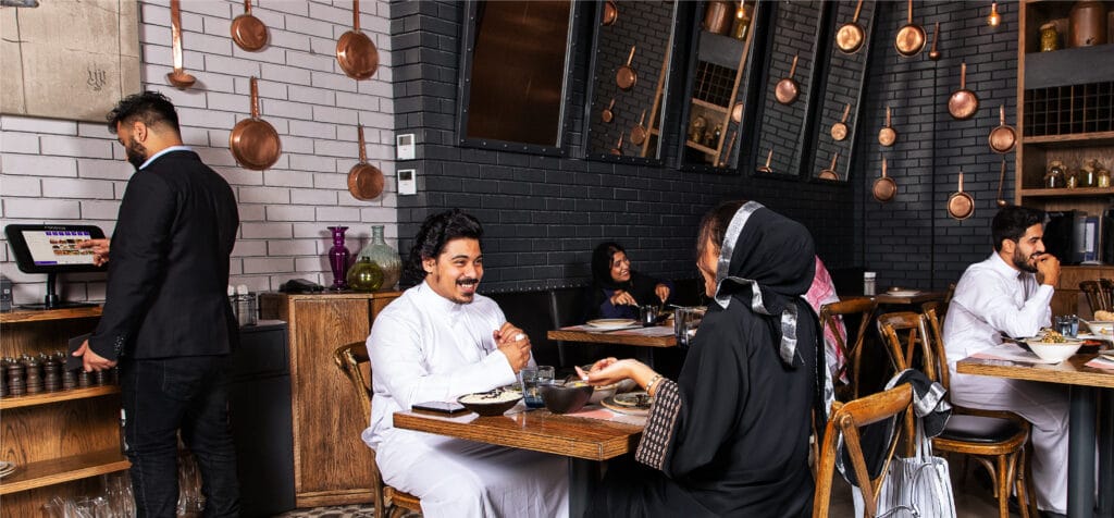 Customers in an SME restaurant
