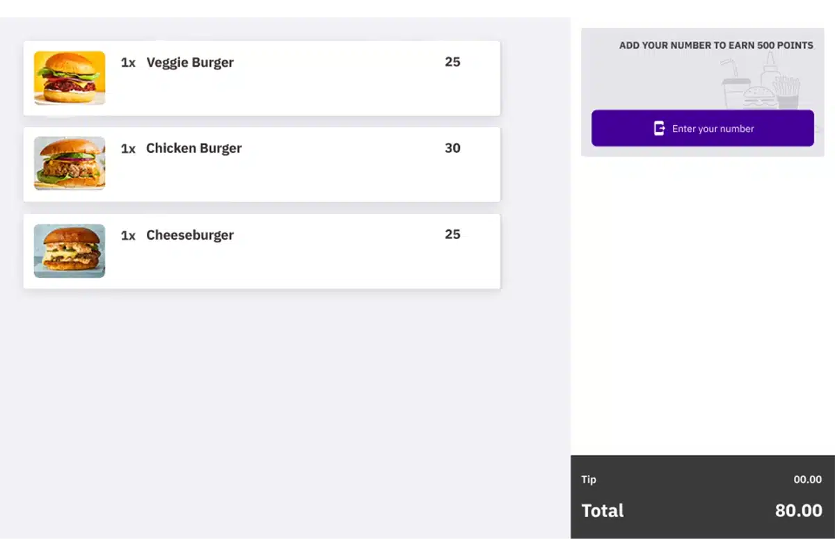 Digital menu displaying strategic item placement Menu psychology and customer behavior patterns