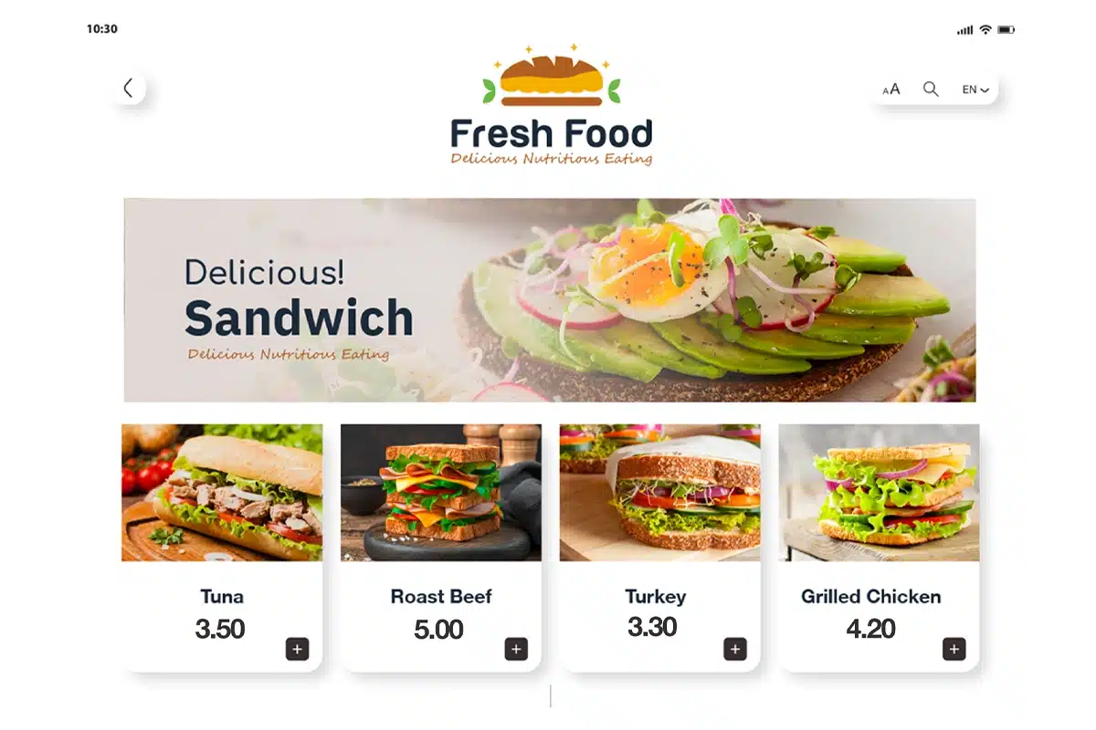 Restaurant online ordering interface showing customer review management and response dashboard