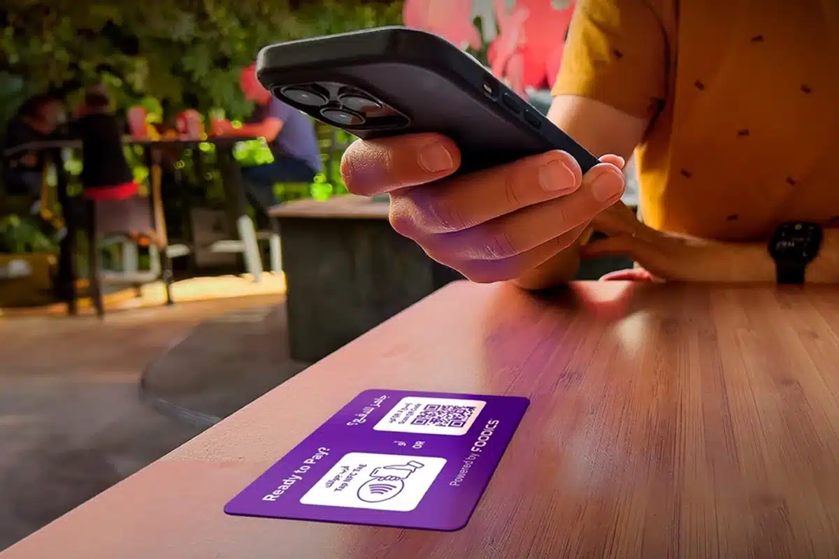 Pay at table solution in restaurant setting
